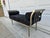 Design Institute America Brushed Nickel Rolled Arm Bench For Sale - Image 6 of 12