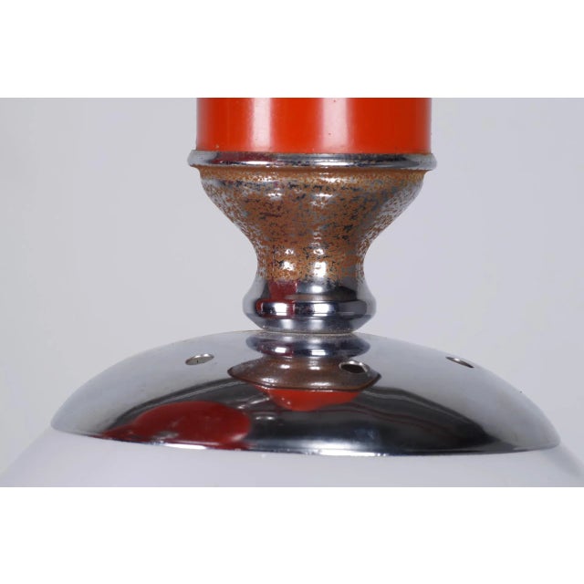 Mid-Century Red Italian Chandelier For Sale - Image 6 of 11