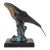 Late 20th Century Spi Bronze Finish Humpback Whale Sculpture For Sale