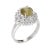 Stylish cat''s eye chrysoberyl cocktail ring crafted in 900 platinum. Cat''s eye chrysoberyl measures 8mm x 6.5mm (2.21...