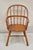 Antique Colonial Style Bentwood Maple Small Child's Windsor Arm Chair. Circa Early 20th Century. Measurements: 26.5" H x...