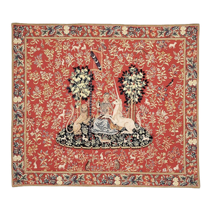 Lady With the Unicorn - Sight Loom Woven Tapestry - 132 X 150 Cm (4'4" X 4'11") - Requires Rod Size 4