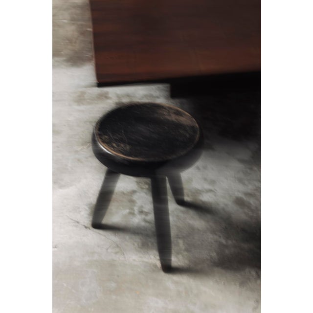 Vintage French High Berger Stool by Charlotte Perriand, 1950s For Sale - Image 13 of 16