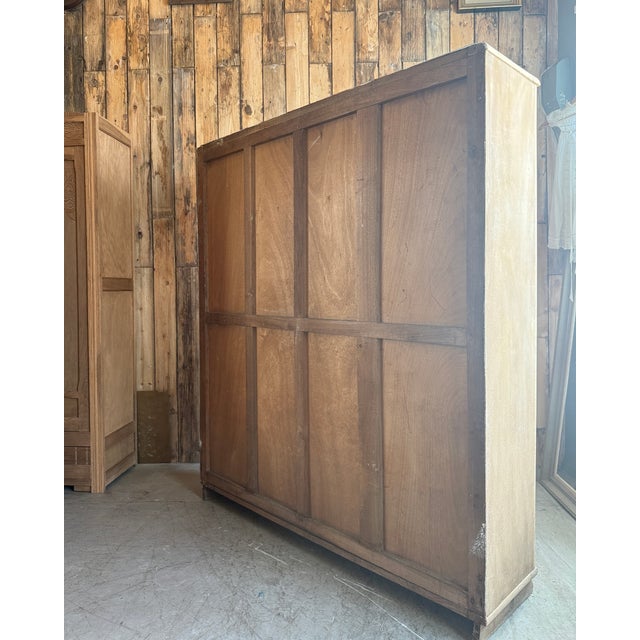 Art Deco Oak Bookcase, 1940s For Sale - Image 8 of 16