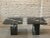 1980s Vintage Nero Marquina Black Marble Postmodern Side Tables - A Pair For Sale - Image 10 of 11
