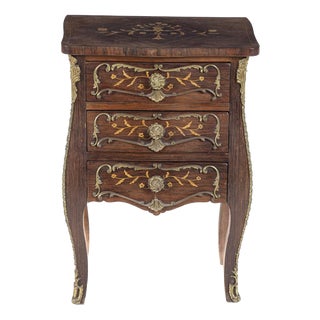 Portuguese Bedside Table with Drawers For Sale