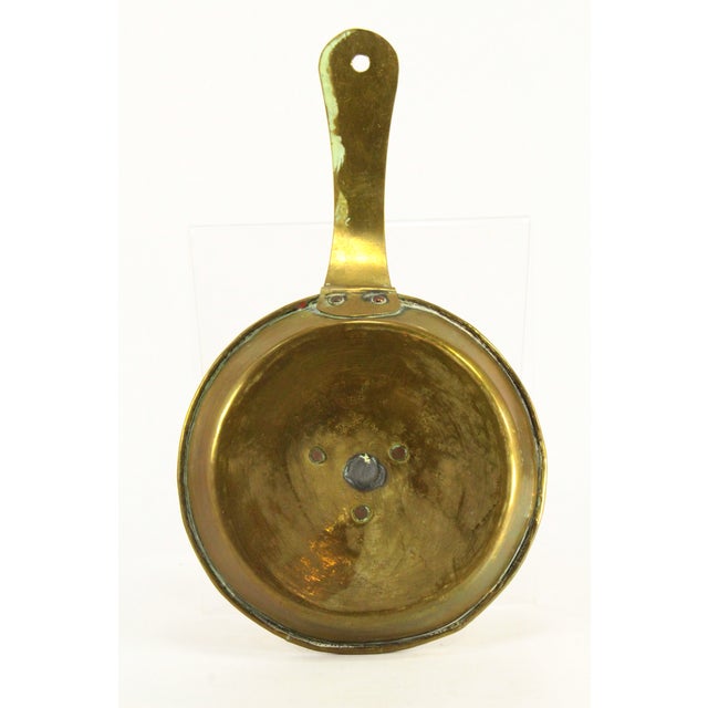 18th C. Anglo-American Brass Chamber Candleholder With Coper Rivets For Sale - Image 16 of 16