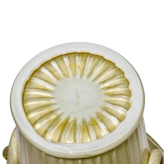 Twin-Handled Vase by Ercole Barovier for Barovier and Toso, 1956 For Sale - Image 10 of 11