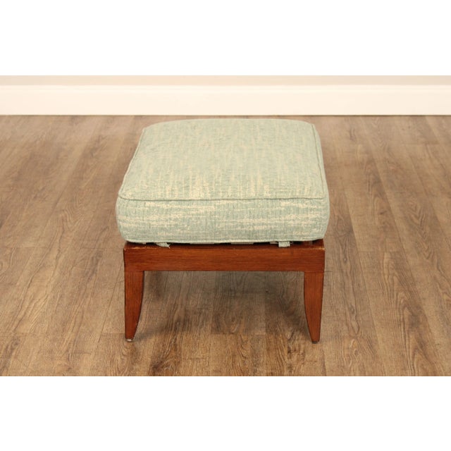 Early 21st Century Tommy Bahama Outdoor Patio Faux Wood Ottoman For Sale - Image 10 of 12