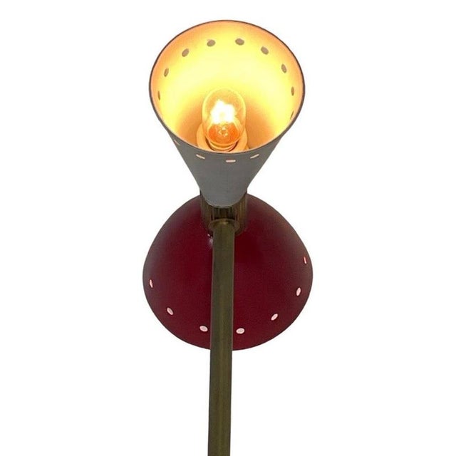 Silver Diabolo Desk Lamp on Marble Base from Stilnovo For Sale - Image 8 of 11