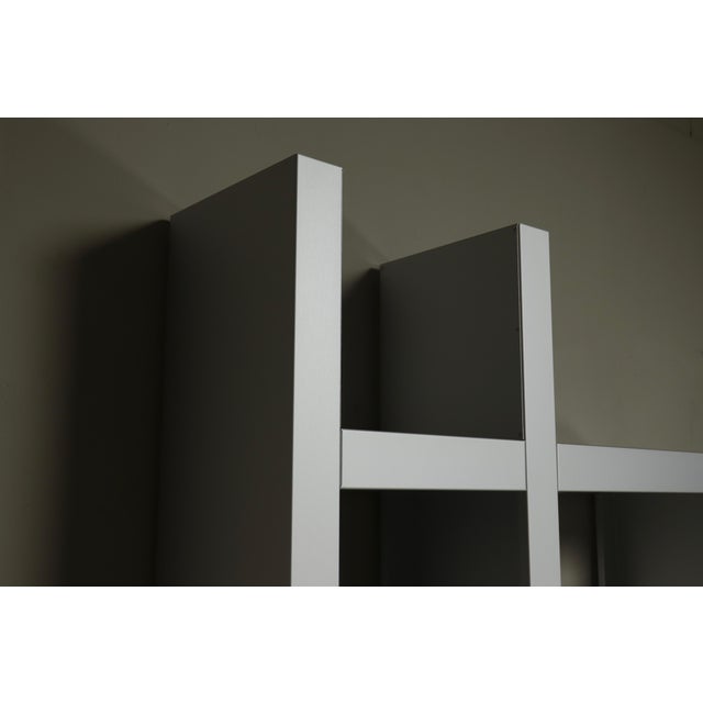 Silver Architectural Aluminum Wall Unit by Isabelle Leijn, 1990s For Sale - Image 8 of 15
