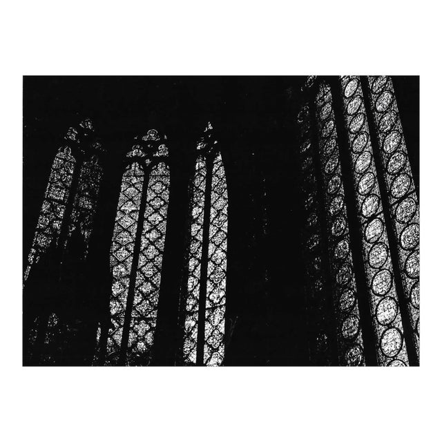1971 Saint Chapelle Stained Glass Windows Photograph by Don Ware For Sale