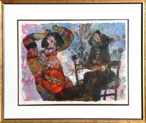 Je Nommerai Non Fils Obed, Theo Tobiasse Lithograph on Japon, Signed and Numbered in Pencil