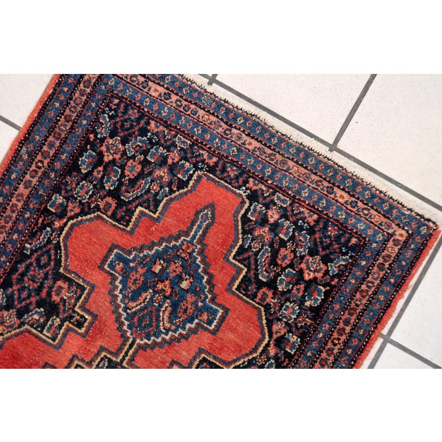 1920s, Antique Persian Senneh Rug 1' X 3' For Sale - Image 4 of 11