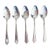 Set of 5 Demitasse Silverplate Spoon Coffee Tea Simple Silver Plate Wilshire For Sale
