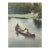 Early 20th Century Fishermen in Canoe Colortone Photograph For Sale