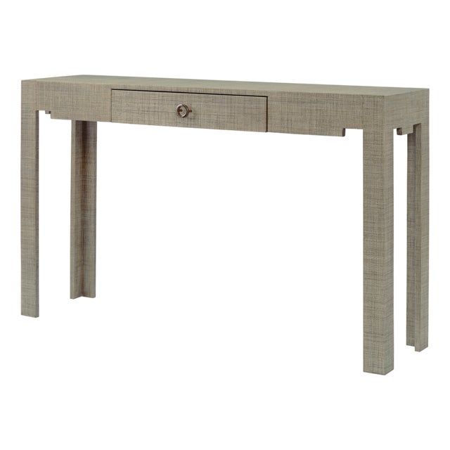 Century Furniture Charleston Console Table, French Grey For Sale