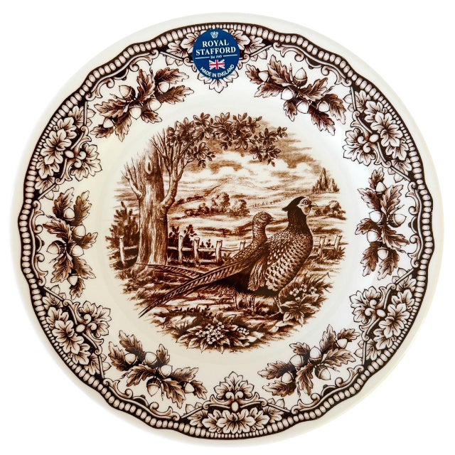 Quintessentially English, and perfect for the upcoming holidays, these elegant fall woodland inspired salad plates by...