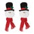 Bring whimsical holiday cheer to your decor with this set of Plush Snowman Head Ornaments. Designed in festive red and...