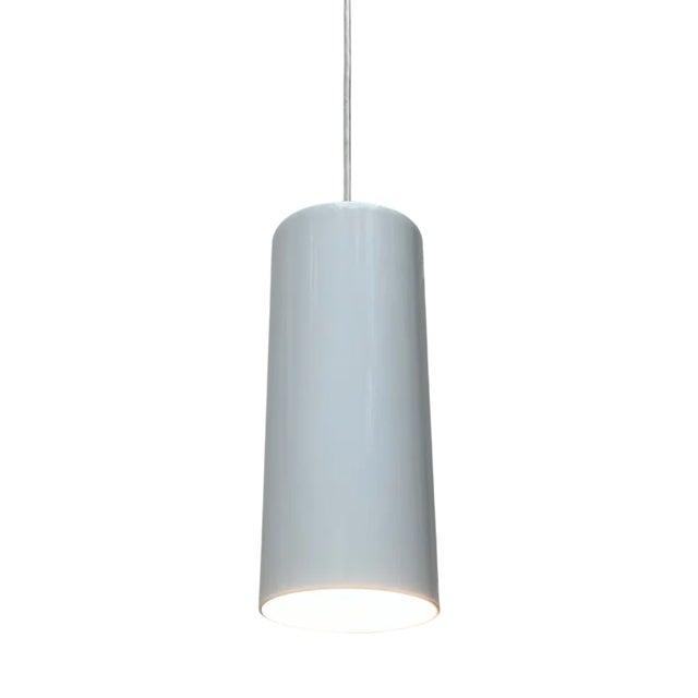 Vintage Danish Minimalist Model Pipeline Pendant Lamp by Ole Pless Jørgensen for Nordisk Solar, 1970s For Sale