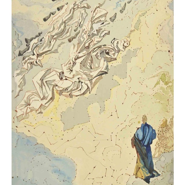 Heaven of Jupiter is a woodcut print realized in 1963 for a series illustrating the Medieval poem of the "Divine Comedy"...