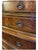 Traditional **Antique Mahogany Chest of Drawers**Brass Hardware, Glass Top, Carved Columns** For Sale - Image 3 of 7