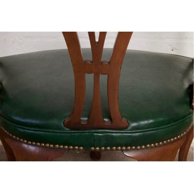 Early 1900s Large Edwardian Corner Chair For Sale - Image 4 of 7