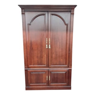 Ethan Allen Cherry Media Armoire Entertainment Center For Sale