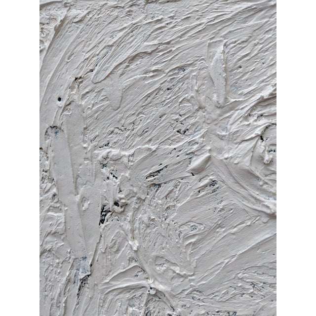 Original Minimalist Textured Abstract Painting Framed For Sale - Image 4 of 8