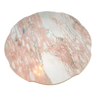 1950s Pink Marble Coffee Table For Sale