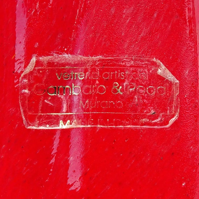 Murano Gambaro Poggi Vintage Bright Red Yellow Lavender Purple Italian Art Glass Horse Head Figurine Sculpture For Sale In Orlando - Image 6 of 7