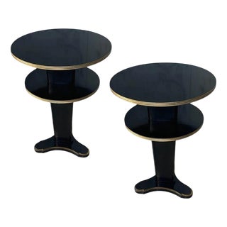 Topsy Turvy Accessory Tables by Chaddock, Set of 2 For Sale