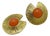 1980s Givenchy Gold Textured Clip-on Earrings With Orange Cabochons For Sale