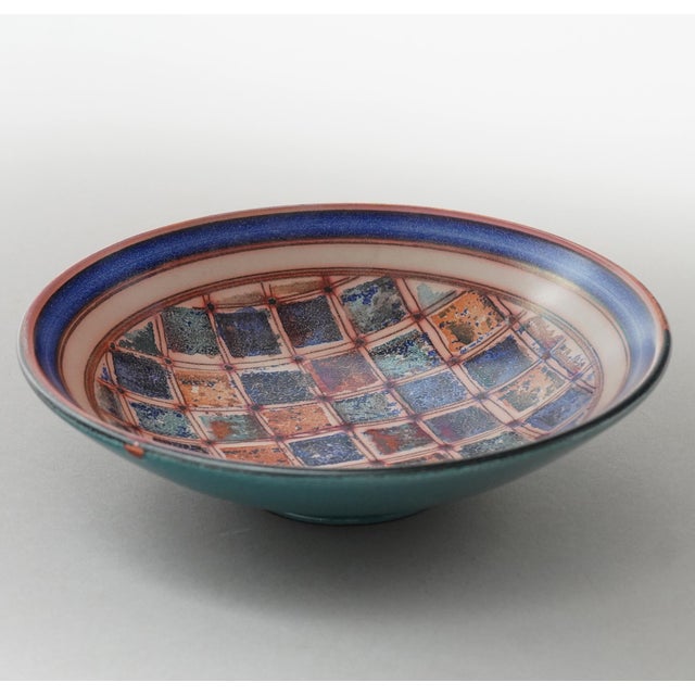 Ceramic Handmade 1017 RAL Bowl by Roberto Vignoli for Faenza, Italy, 1980s For Sale - Image 7 of 8