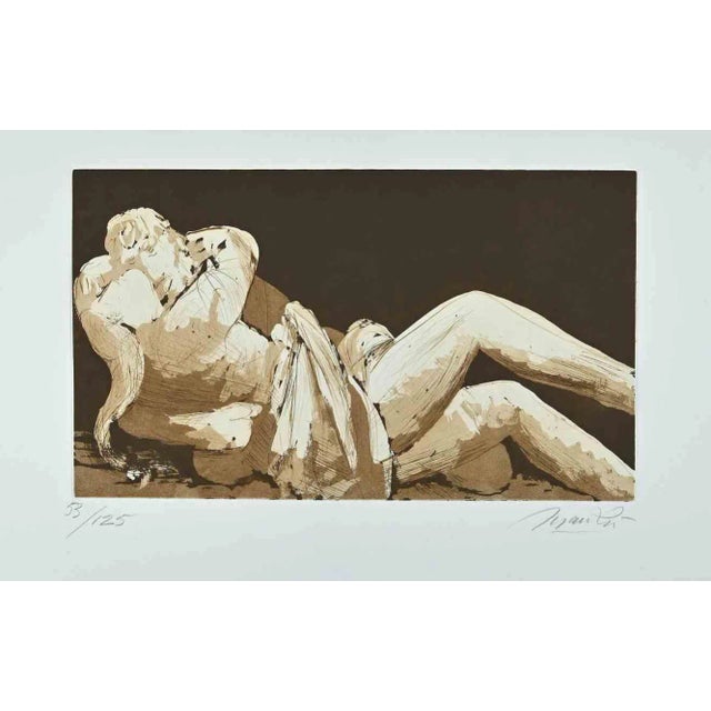 Giacomo Manzú, Lovers III, Original Etching, 1970 For Sale