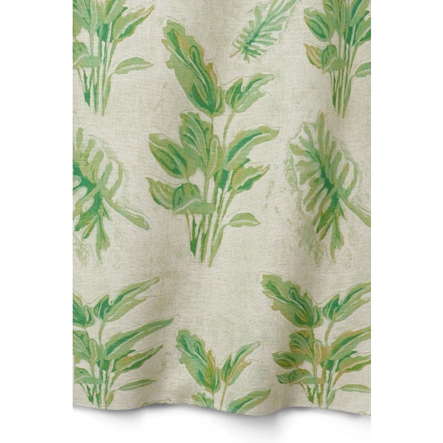 With delicate cut-out drawings of ferns and palms over a pastel background, may this exotic botanical fabric take you on...