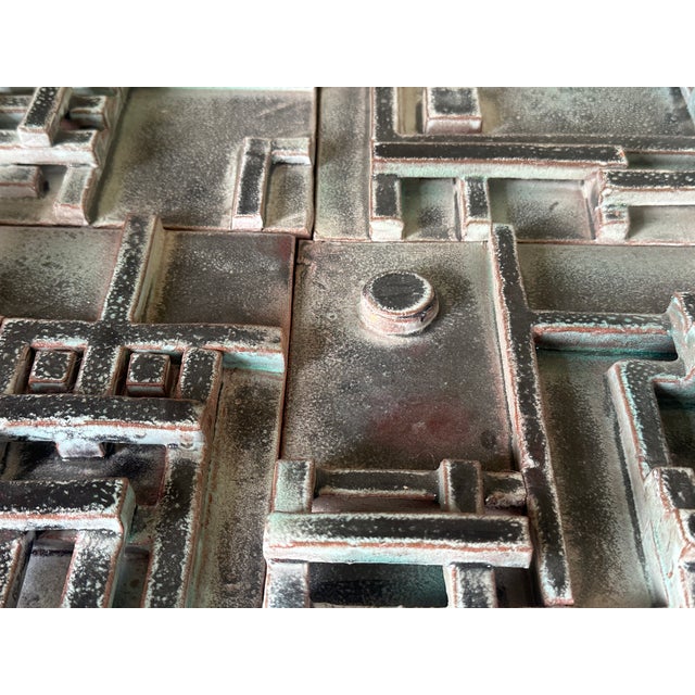 Jean Pierre Devaud, Architectural Scene, 1960s, Ceramic Tile Composition For Sale - Image 5 of 18