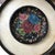Large Mexican Wooden Plate with Hand-Painted Floral Design #2 For Sale - Image 4 of 5