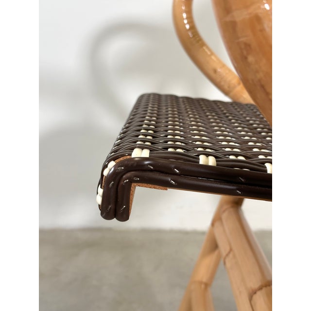 Bamboo Folding Chairs, 1990s, Set of 8 For Sale - Image 15 of 18