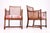 Set of Danish Armchairs with French Cane and Stained Beechwood Frame, 1940s For Sale - Image 6 of 7