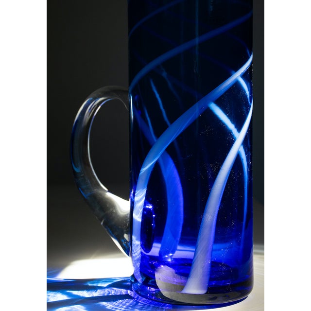 Murano Glasses and Carafe by Maryana Iskra for Ribes Studio Verres, 2004, Set of 7 For Sale - Image 3 of 6