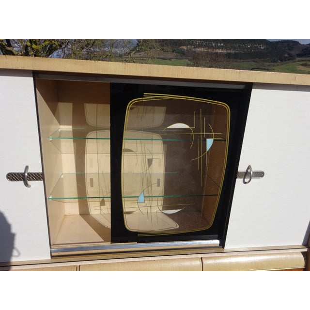 1960s Large Vintage Sideboard in Wood and Formica from Weiler, 1960s For Sale - Image 5 of 18