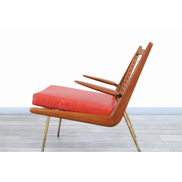 1950s Danish Modern Boomerang Chair by Peter Hvidt and Orla Molgaard-Nielsen For Sale - Image 5 of 10