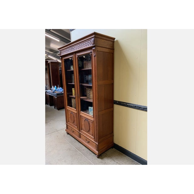 Antique Art Nouveau Display Cabinet, 1910 For Sale - Image 3 of 12