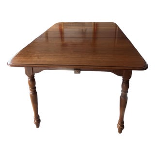 1960s Gorgeous Mid-Century Colonial Revival Solid Cherry Table For Sale