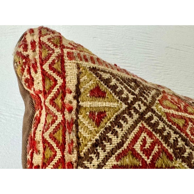 Early 20th Century Caucasian Sumak Kilim Pillow For Sale - Image 9 of 14