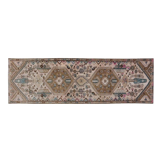 Vintage Malayer Knotted Wool Rug, 2'10''x9'1'' For Sale