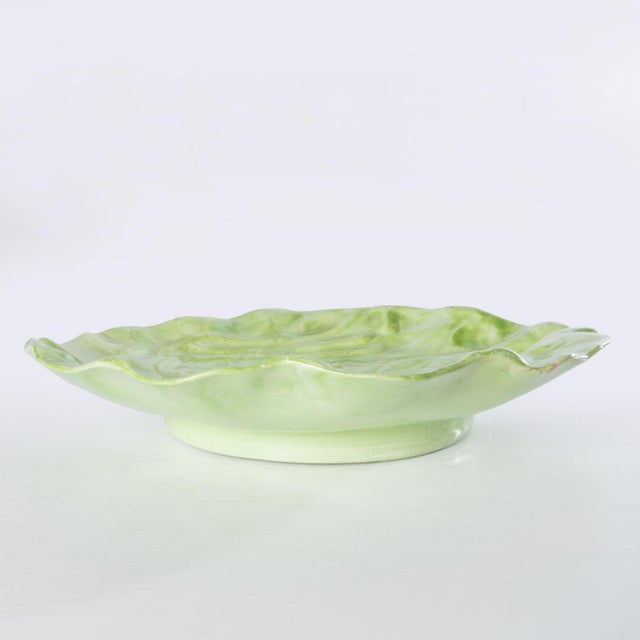 Green Antique Lettuce Ware Dishes - 8 pcs For Sale - Image 8 of 18