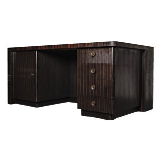 Art Deco Desk in Mahogany by Bruno Paul for Veb Deutsche Werkstätten Hellerau, 1930s For Sale