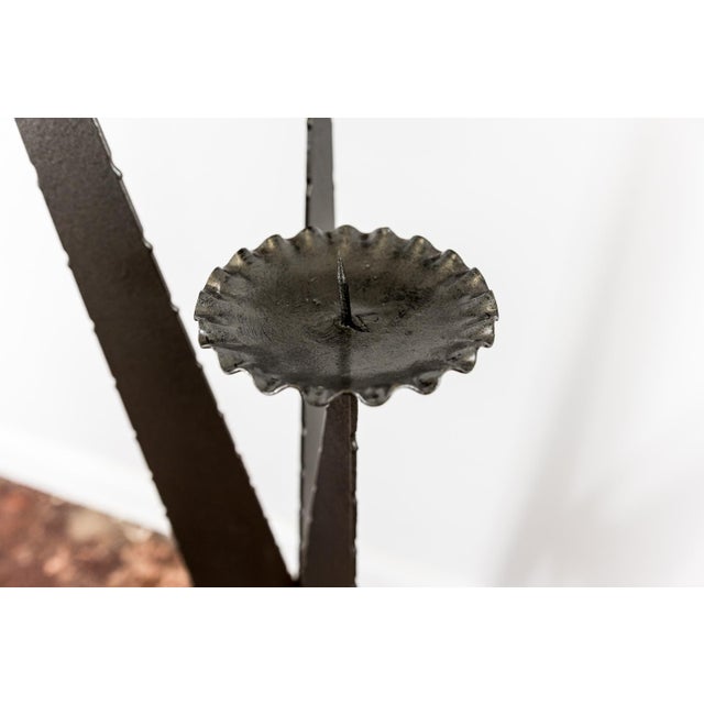 Metal Tall Candleholder, 1970s For Sale - Image 10 of 15